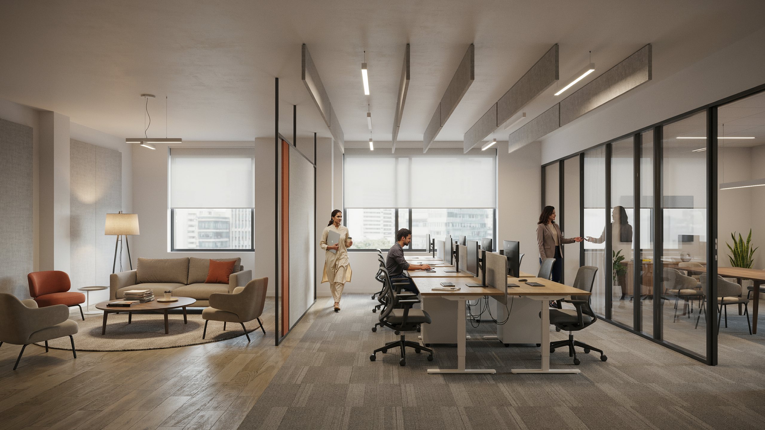 Corporate workplace interior
